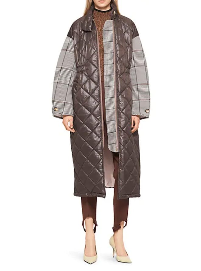 Deadra Check Quilted Coat