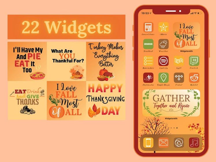 Fall and All Thanksgiving iOS 14 Icons Theme Pack
