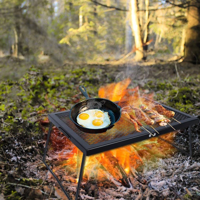 REDCAMP Folding Campfire Grill