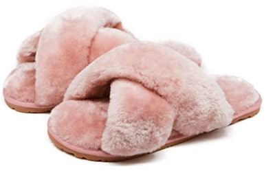 Crazy Lady Furry Slippers