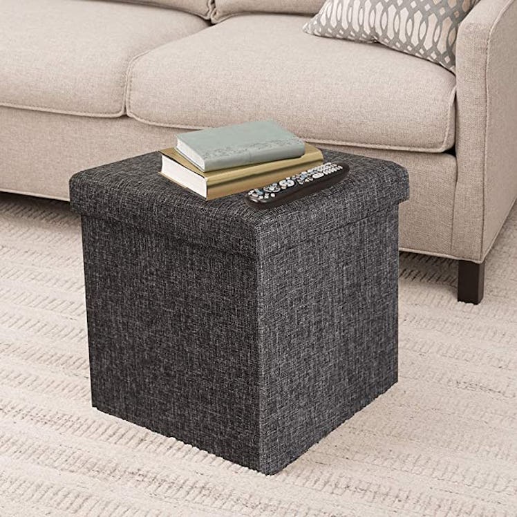 Seville Classics Foldable Storage Ottoman