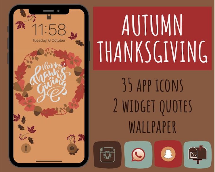 Happy Thanksgiving iOS 14 Home Screen Theme Pack