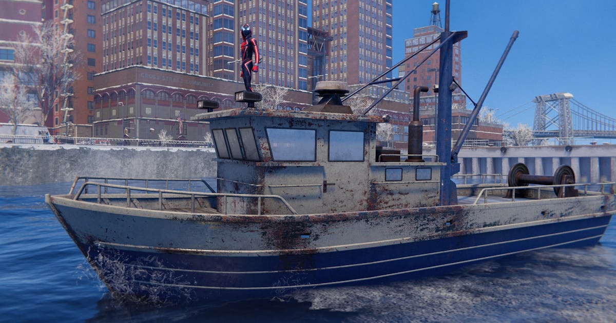 Spider Man Miles Morales I M On A Boat Trophy And Time Capsule Location