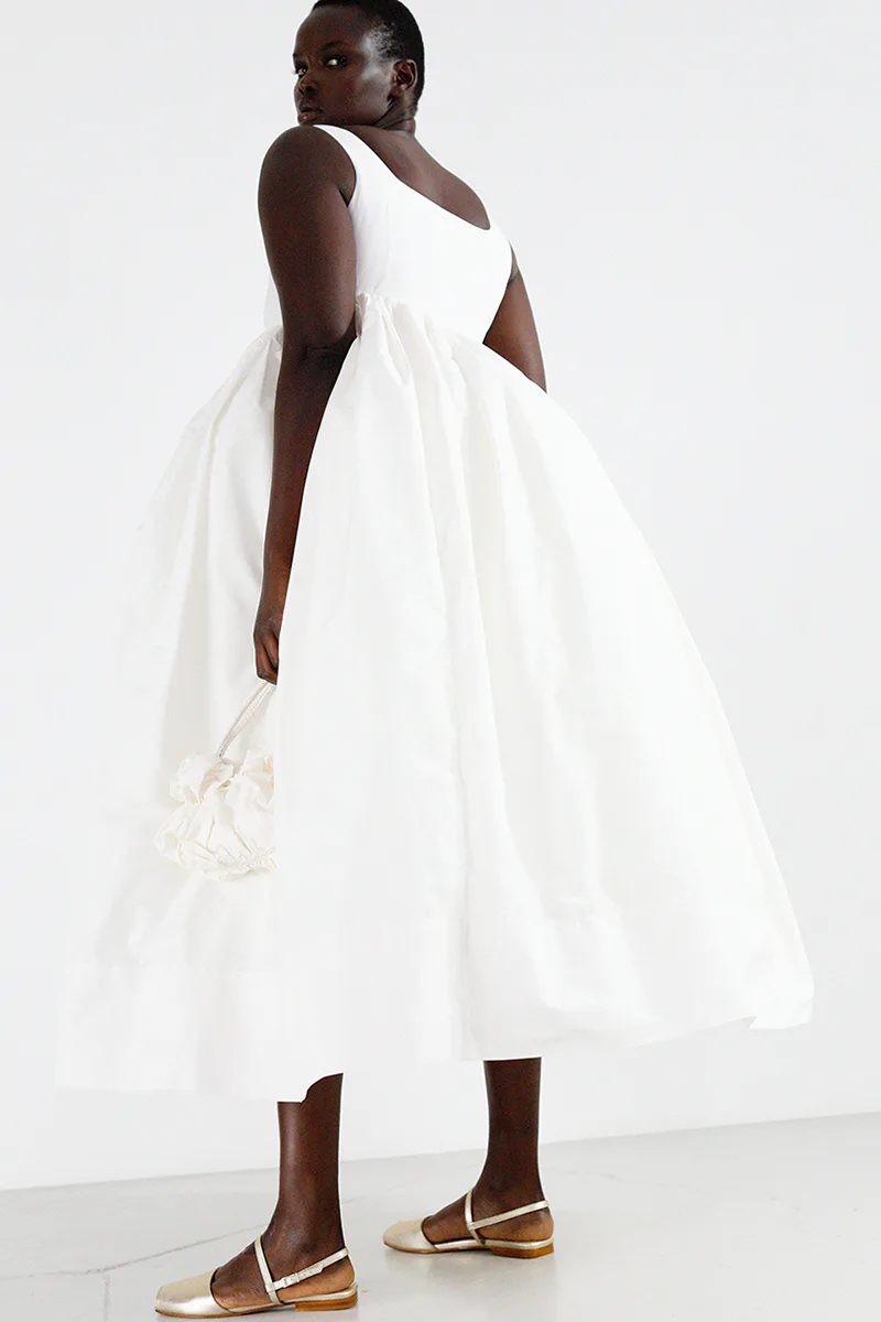 white jeweled dress Jovani 29495 - Long Jersey Sheath Dress - Beaded, High Slit, Sequin, Sweep Train 4 / Off-White
