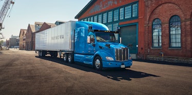 A Waymo Via truck.