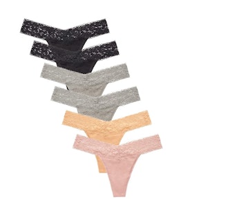 CULAYII Womens Cotton Thong (6-Pack)