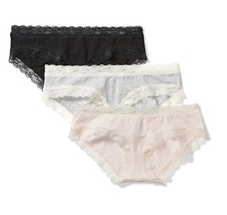 Amazon Brand - Mae Cotton Hipster Underwear (3-Pack)