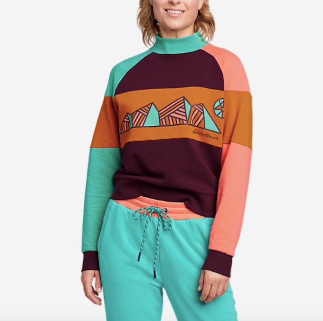 Mock-Neck Sweatshirt