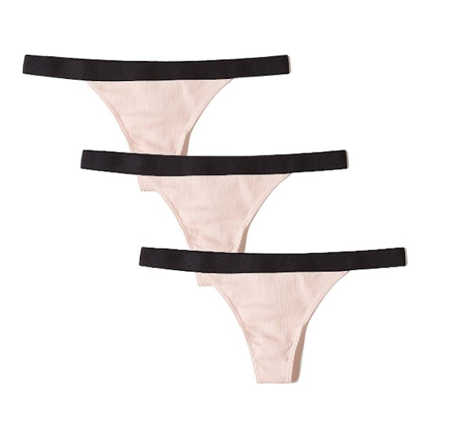 Amazon Brand - Iris & Lilly Low Rise Thong (3-Pack)