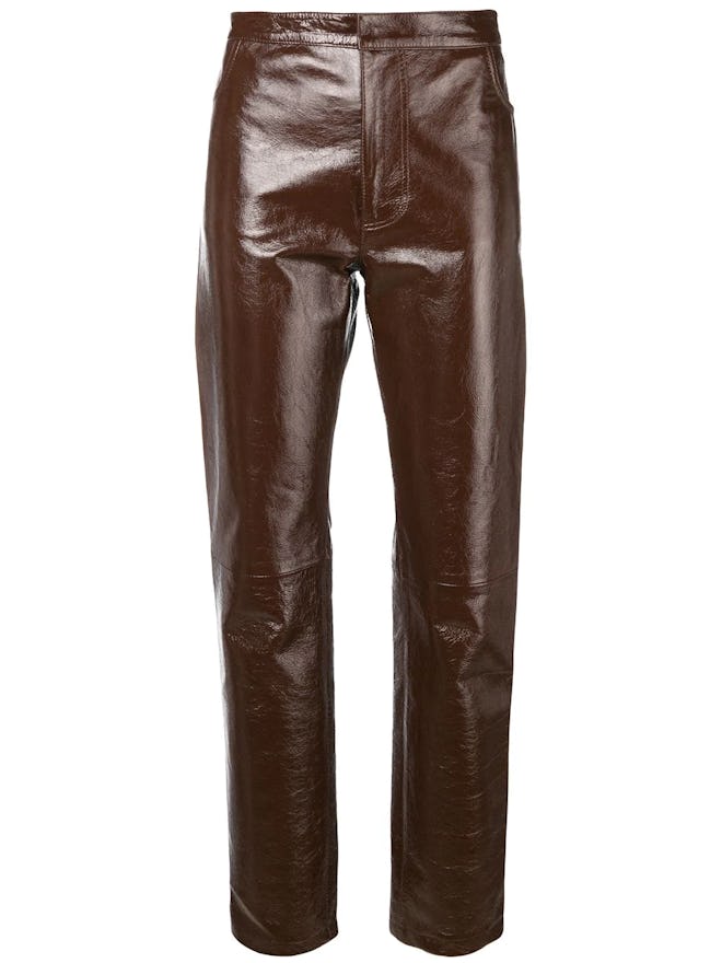 patent leather pants