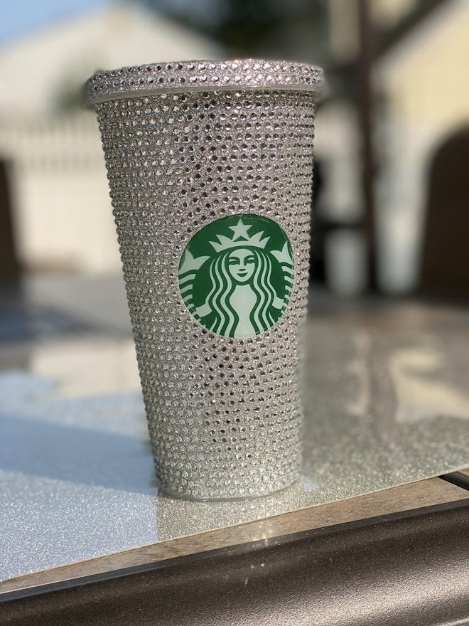 Bling Rhinestone Starbucks Reusable Cup