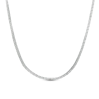 Lab-Created White Sapphire Tennis Necklace