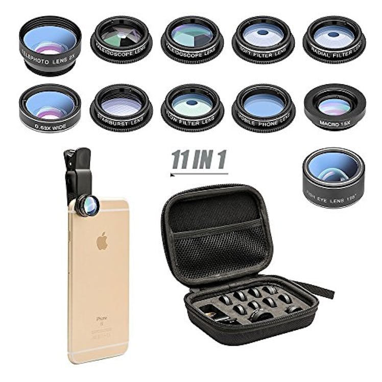 Mocalaca 11 in 1 Cell Phone Camera Lens Kit 