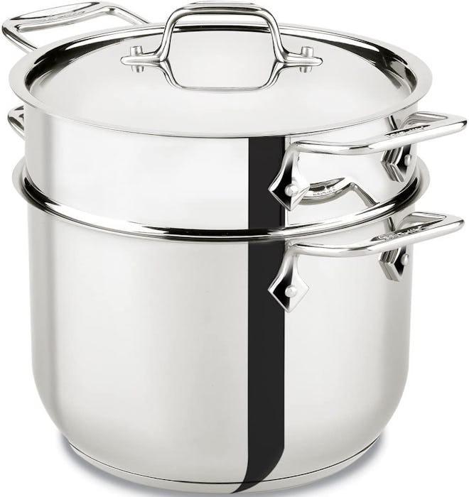 All-Clad Stainless Steel Pasta Pot and Insert Cookware