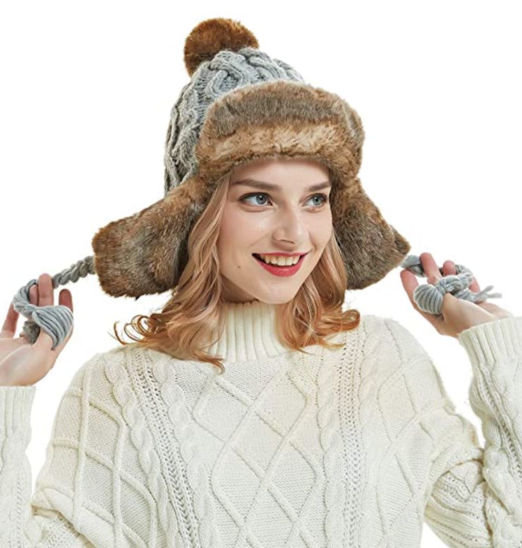 OMECHY Knit Trapper Hat