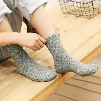 Senker Womens Warm Wool Socks (5-Pack)