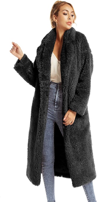 SUGAR POISON Women's Faux-Fur Winter Coat