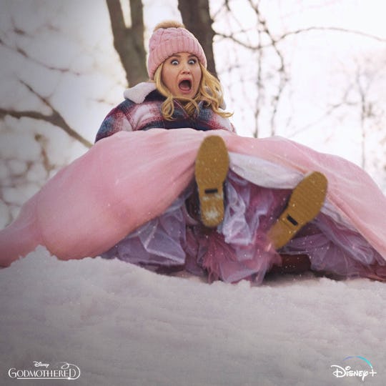 still from godmothered on disney+