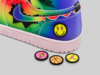 Colorful LV Patches for Custom Air Force 1 LV, Rainbow LV Heat