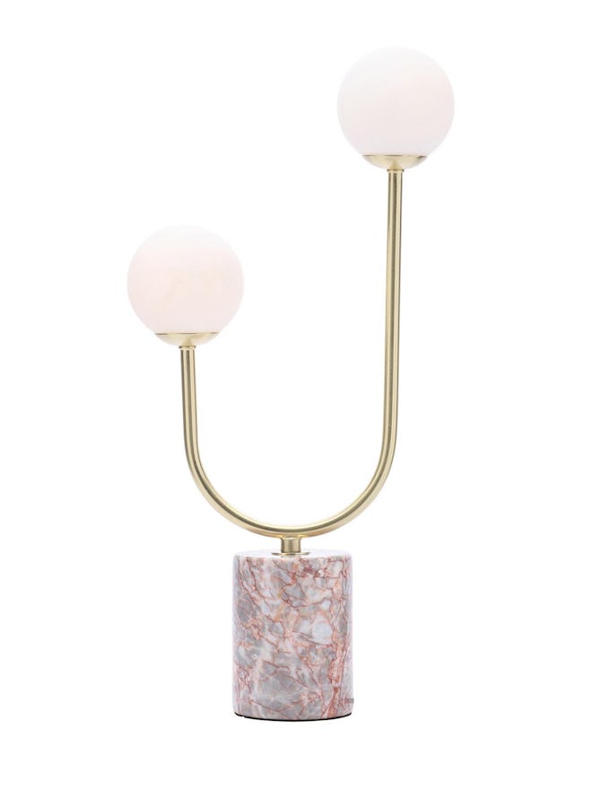 Michelle Keegan Home Roseville Marble Two-Light Table Lamp