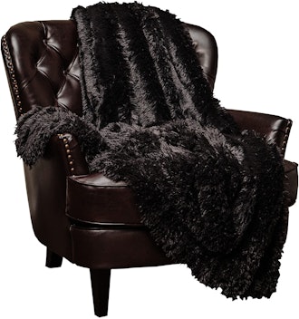 Chanasya Shaggy Longfur Faux Fur Throw Blanket