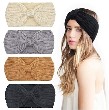 DRESHOW Crochet Headbands (4-Pack)