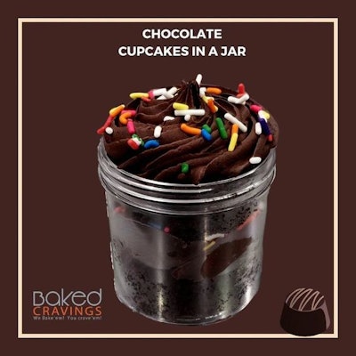 Chocolate Cupcakes in a Jar