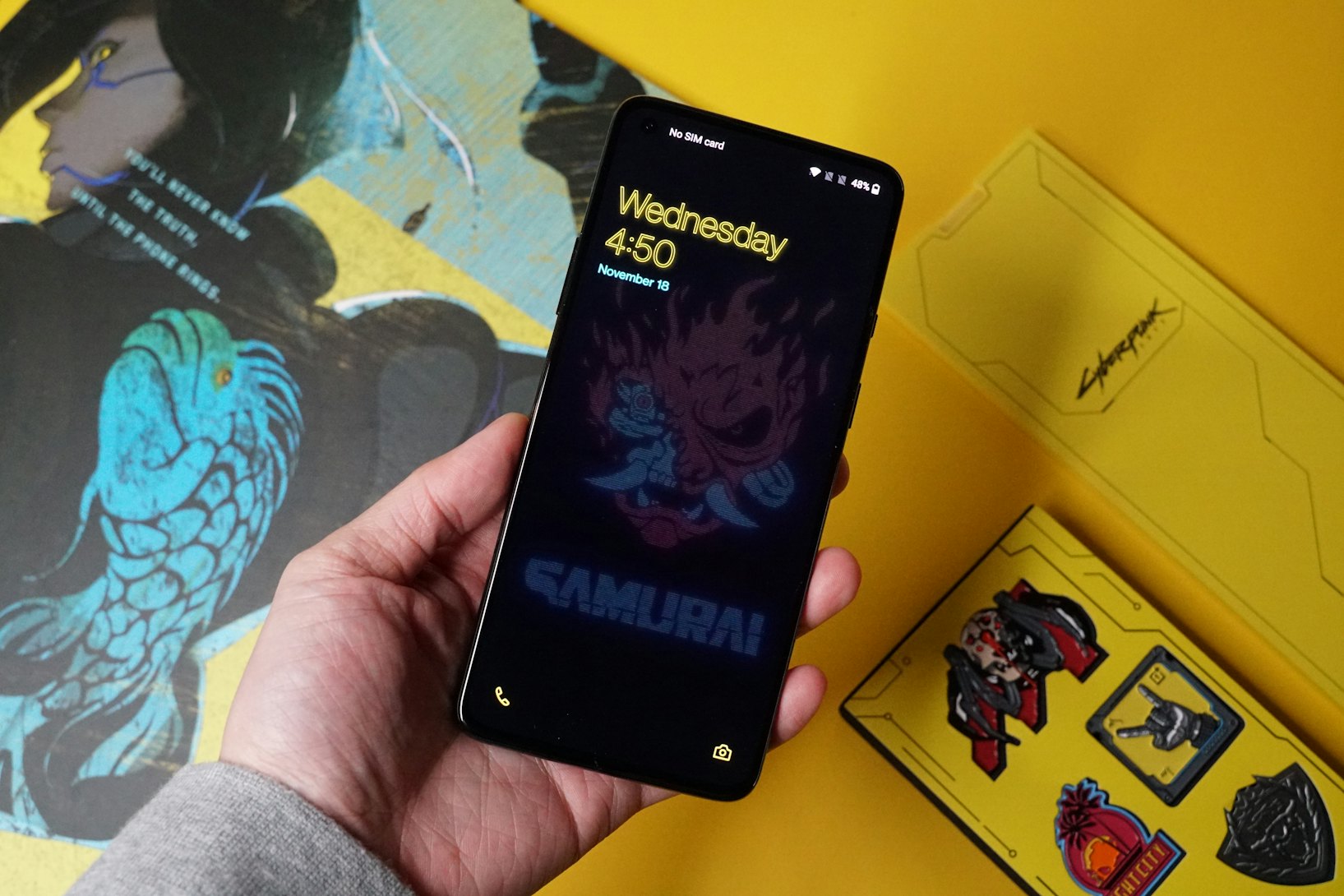 We got the 'Cyberpunk 2077' phone and it's rad beyond your wildest dreams