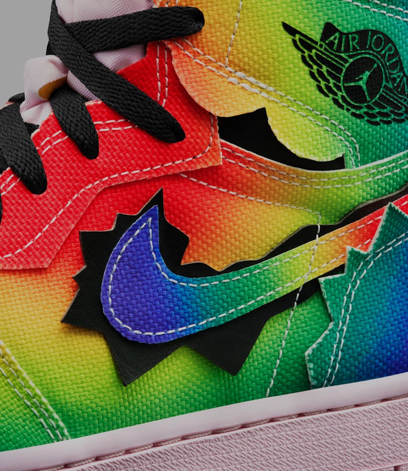 J Balvin's rainbow, DIY Air Jordan 1 sneaker drops in December