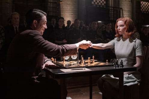 A still from the ending of 'The Queen's Gambit' via the Netflix press site