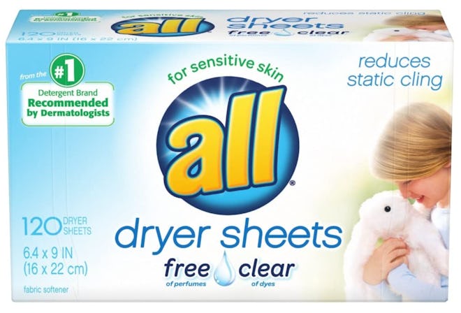 All Fabric Softener Dryer Sheets, 120-Count