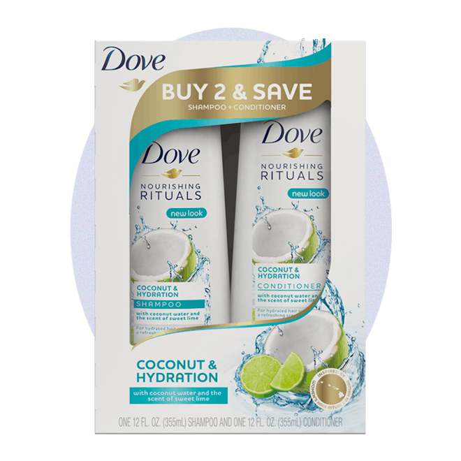 Nourishing Rituals Shampoo and Conditioner for Dry Hair Coconut & Hydration