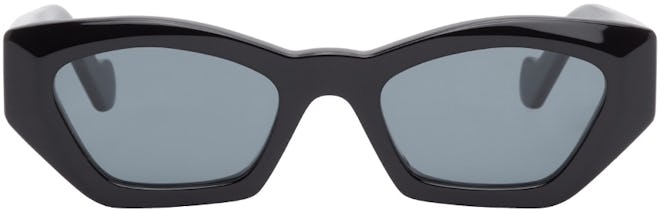 Black Butterfly Cat-Eye Sunglasses