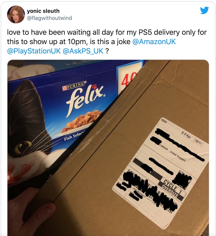 Twitter Amazon PS5 misorder