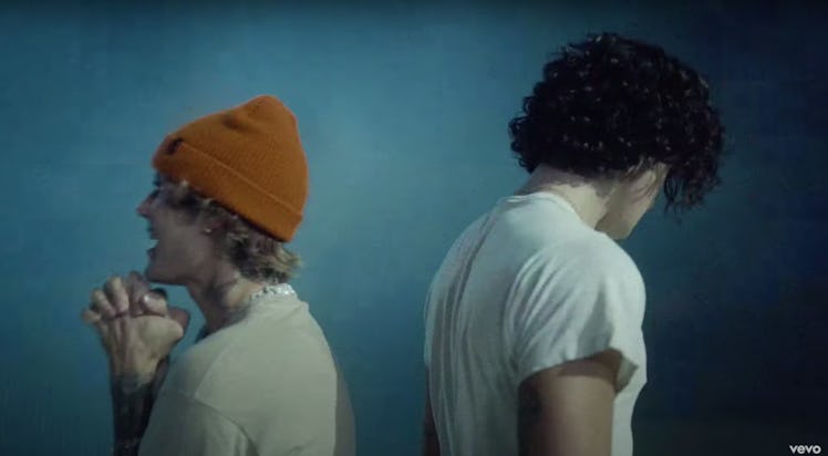 Shawn Mendes & Justin Bieber's "Monster" music video screengrab