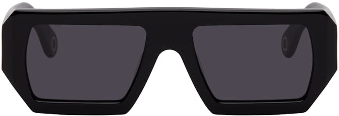 Études Black Rectangular Sunglasses