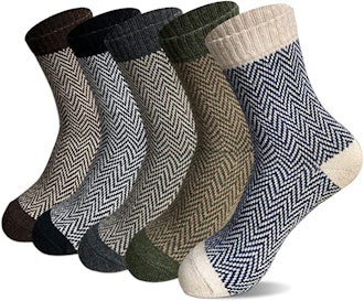 FYC Thick Soft Wool Socks (5-Pack)