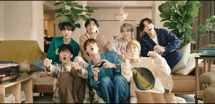 A screenshot from BTS' "Life Goes On" music video.