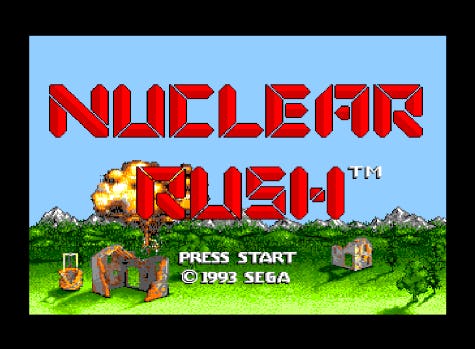 Nuclear Rush was a game for Sega's cancelled VR headset.