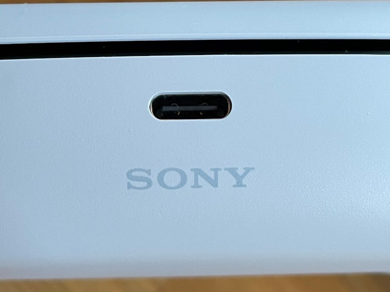 The "Sony" logo some PlayStation 5's controllers is slightly misaligned. 