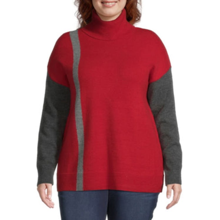 Liz Claiborne Colorbock Sweater 