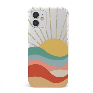Here Comes the Sun | Colorblock Sunset Clear Case