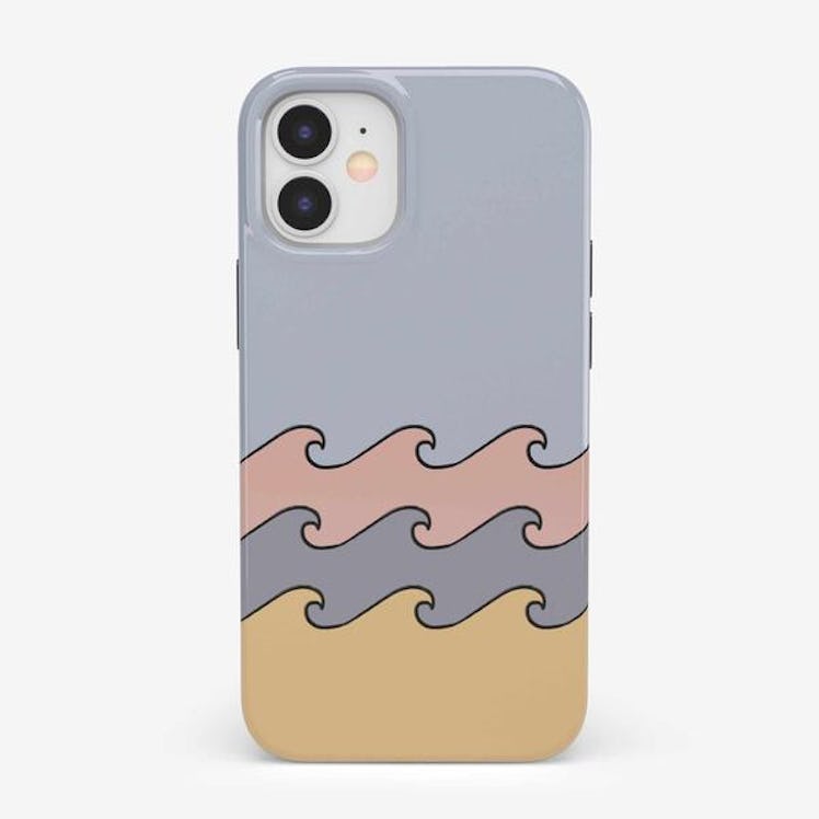 High Tide Layered Ocean Waves iPhone 12 Mini Case
