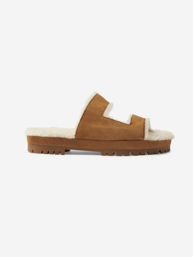 Roam Suede Shearling Sandals