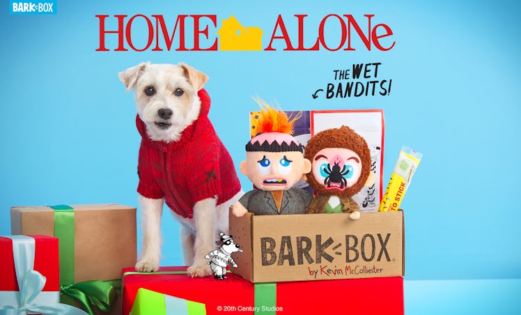 This ‘Home Alone’ BarkBox has toys and treats for your dog