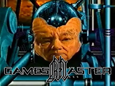A screenshot of the show GamesMaster.
