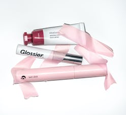 Limited-Edition Glossier Set next to each other in front of a white background