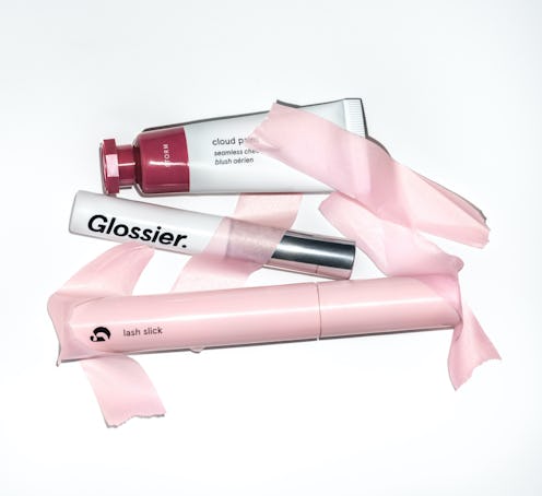 Limited-Edition Glossier Set next to each other in front of a white background