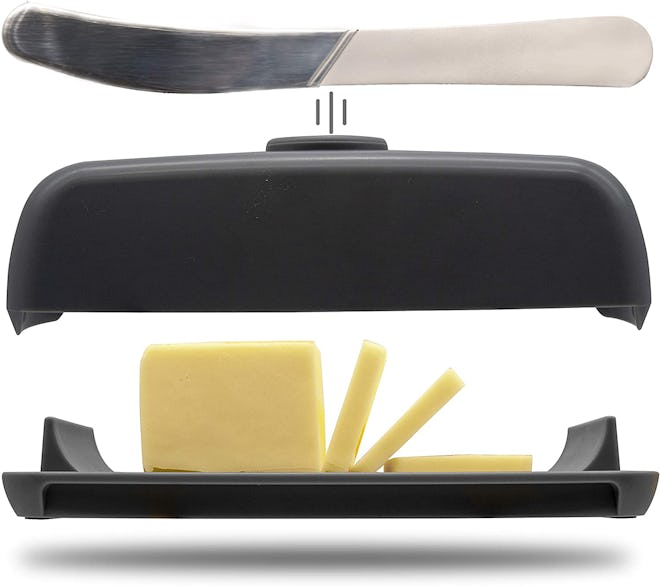 Butter Hub Magnetic Dish, Lid and Knife