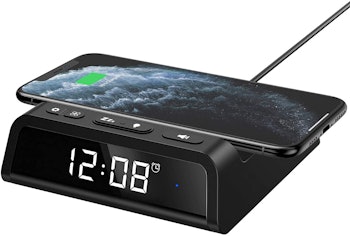Seneo Alarm Clock With Wireless Charging Pad